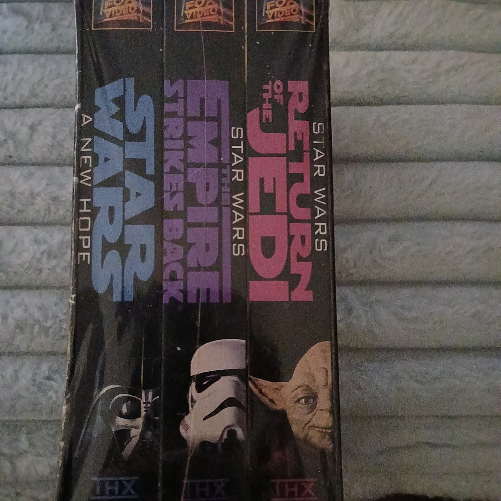 Star Wars VHS Trilogy Box Set - Blue, Purple, Pink Accents